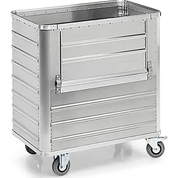 Úložný box Transportní vozík TW 360-B se sklopnou podélnou stěnou, objem 360 litrů