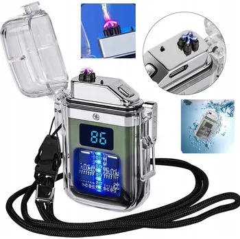 Bezpečnostní kamera Elektrický Zapalniczka Plazmový Vodotěsný LCD displej USB nabíjení