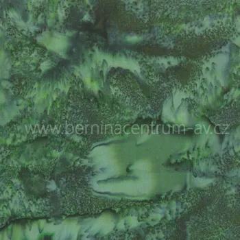 Hoffman 3018-225 bali batika zelená bavlněná látka patchwork