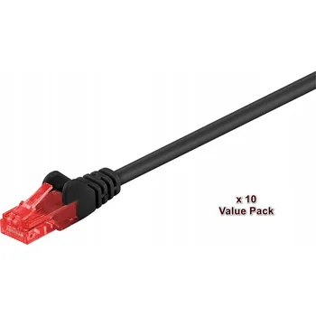 Síťový kabel MicroConnect U/UTP CAT6 2M černý - 10 kusů