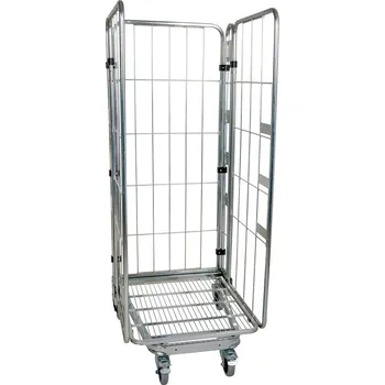 Rollkontejner, 3 mřížové stěny, 729 x 818 x 1770 mm