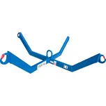 Velký zvedací kříž na pytle Big Bag, šikmý, nosnost 1500 kg, modrý