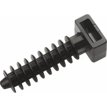 Stahovací páska Hmoždinka pro vázací pásek 10 x 43, (bal.=100ks), ČERNÁ, nylon, (ALE.3.401, 5458) max. šíř