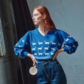 Pánský svetr EMILE ET IDA Svetr CALI - ROYAL Velikost: L