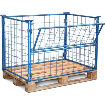 paleta Ocelová mřížová nástavba na europalety PG 16, výška 1600 mm