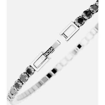 Náramek MIDNIGHT TENNIS BRACELET, stříbrná - 17 cm