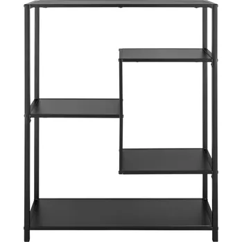 regál LIVARNO home Regál se 4 přihrádkami, černá