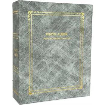 Fotoalbum Fotoalbum na 100 stran pro 200 fotografií 10 x 15 cm Šedý