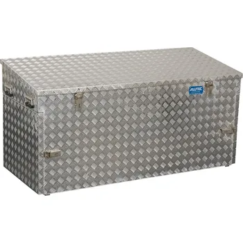 Úložný box Přepravní box z hliníkového slzičkového plechu, objem 883 litrů