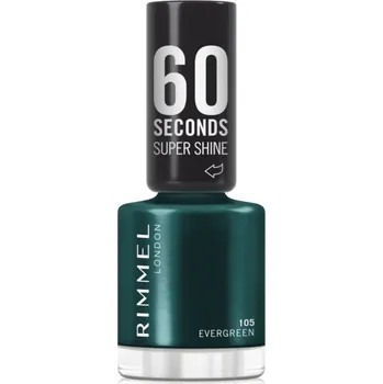Lak na nehty Rimmel 60 Seconds Super Shine lak na nehty odstín 105 Evergreen 8 ml