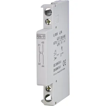 Stykač ETI RN-11 Pomocné kontakty RN-11, kontakty 1xNO + 1xNC, In = 6A, Un = 230V AC, pro stykače RD, R…R, RD…R