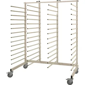 Sušicí vozík Kongamek, práškově lakovaný, 1520 x 860 x 1960 mm, 4 otočná kola