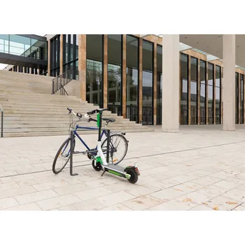 stojan na kolo Opěrný oblouk, z oceli, žárově zinkovaný a práškově lakovaný, na hmoždinky, výška 800 mm