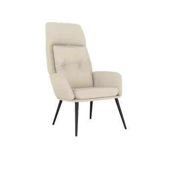 Křeslo Křeslo relaxační, nohy tmavé, látka krémová, ATLANTIS