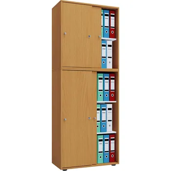 Policová skříň VCM Kancelářská skříň Lona XXL, buk 763384