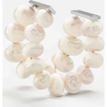 Náušnice CANDY CUFF, stříbrná -