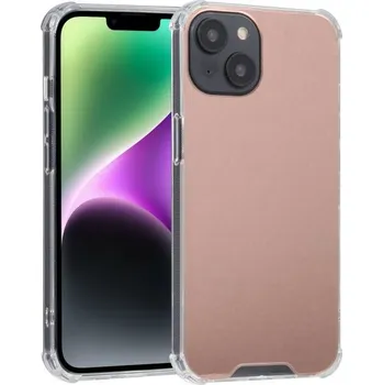 Pouzdro na mobilní telefon Kryt se zrcadlovým povrchem pro iPhone 14 - růžovozlatý