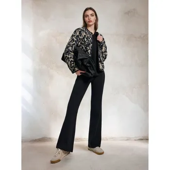 Dámské kalhoty Sinsay - Kalhoty flare - černá - 511FJ-99X - 511FJ-99X-M