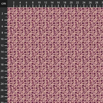 Free Spirit William Morris Red House 125.PLUM vícebarevná bavlněná látka