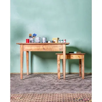 Konferenční stolek Jidelní stůl a konferenční stoleček k patinování