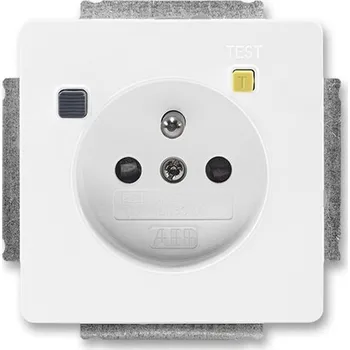 Elektrická zásuvka ABB ELEKTRO PRAGA JABLONEC FI-DOS; jasně bílá, 5526G-A02369 B1 bílá