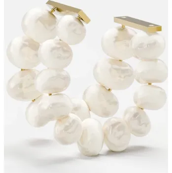 Náušnice CANDY CUFF, pozlacení 18k zlatem -