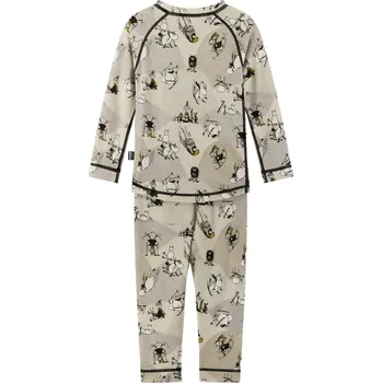 Cyklistické kalhoty Set dětského funkčního prádla Reima Moomin Trivsam - Sandy Beige