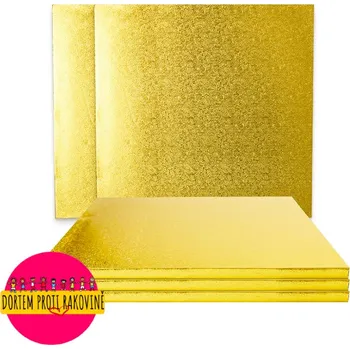 Cake Star Tác pevný zlatý čtverec grape 33x33cm 13"