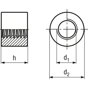 Šroub matice trapézová ocel bezPÚ TR14x4 21 mm 30 mm