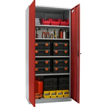 Policová skříň Kancelářská skříň VAMA 22 červená