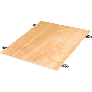 Dřevěná police, 150 kg, pro logistické boxy a nádoby na kolečkách 724 x 815 mm / 710 x 800 mm