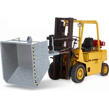 Přepravník Výklopný kontejner na špony, 500 litrů, zinkovaný, svařovaný, vypouštěcí kohout