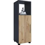 VCM Koupelnová střední skříňka Flandu, antracitová 486553