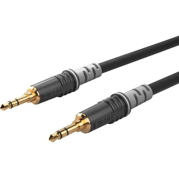 Příslušenství ke zvukové technice Sommer Cable Basic HBA-3S-0090 90 cm Černá Hi-Fi AUX kabel