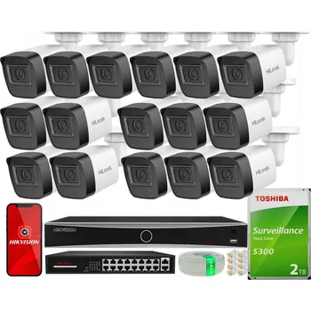 IP kamera Sada IP monitoringu 16x IPCAM-B4-P 4Mpx HiLook od Hikvision, disk 2TB