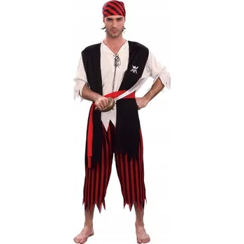 Karnevalový kostým Sada pro dospělé s karibskými piráty, vel 52