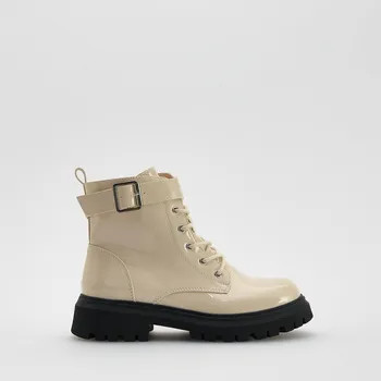 Reserved - Lakované kotníkové boty - tělová - 904GT-02X - 904GT-02X-30