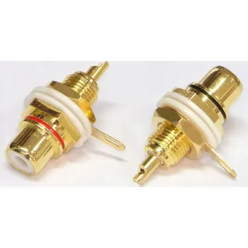 RCA cinch zásuvka pro montáž do panelu VITALCO 2x