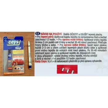 Průmyslové lepidlo Lepidlo Vinyl 15ml Ceys na měkčené plasty