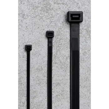 Stahovací páska VÁZACÍ PÁSKA ČERNÁ UV 450 X 7,5 MM (100 KS)