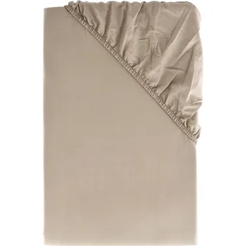 Prostěradlo LIVARNO home Perkálové napínací prostěradlo, 180-200 x 200 cm (béžová)