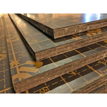 Překližka Voděodolná překližka foliovaná 9 x 1220 x 2440 mm Topol (hladká/hladká) F/F, s potiskem (rastr 60 mm)