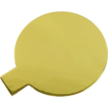 Cake star Podložka pod minidezerty zlato-stříbrná kruh 10 cm