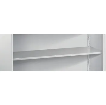 Vložná police C+P, lakovaná, z oceli, 1194 x 352 x 24 mm, světle šedá
