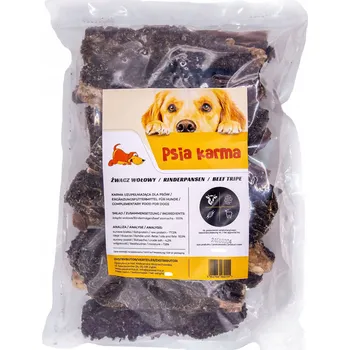 Krmivo pro psa Psí Krmivo s přírodním hovězím bachorem 1 kg