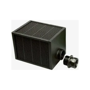 Jezírkové čerpadlo Předfiltr Messner na jemné nečistoty, hranatý, černý, závit 1" / 1 1/4"