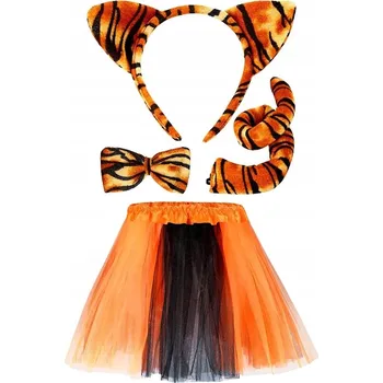 Karnevalový kostým Roztomilý kostým tygříka s tylovou sukýnkou a plyšovými doplňky