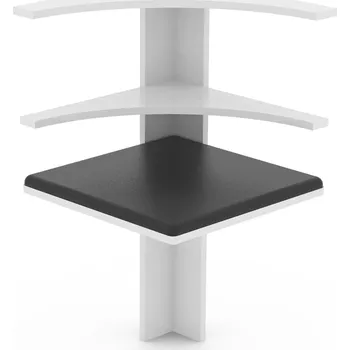 VCM Rohový spoj k jídelní lavici Esal, bílý 487369