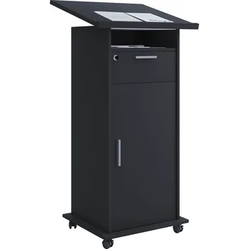 přebalovací pult a komoda VCM Pult Meeta s dvířky, černý 762901