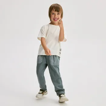 Reserved - Bavlněné kalhoty - světle olivová - 087FO-81X - 087FO-81X-92